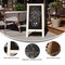 Flash Furniture Weathered Wood A-Frame Magnetic Chalkboard Set HGWA-GDI-CRE8-654315-GG - alternate 4